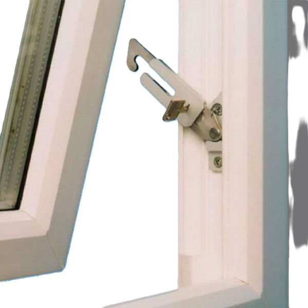 RES-LOK Concealed Locking Window Opening Restrictor Kit - Left Hand Silver